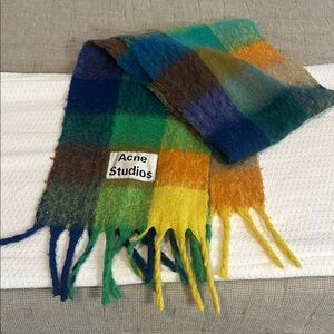 Acne Studios Multicolor Plaid Scarf